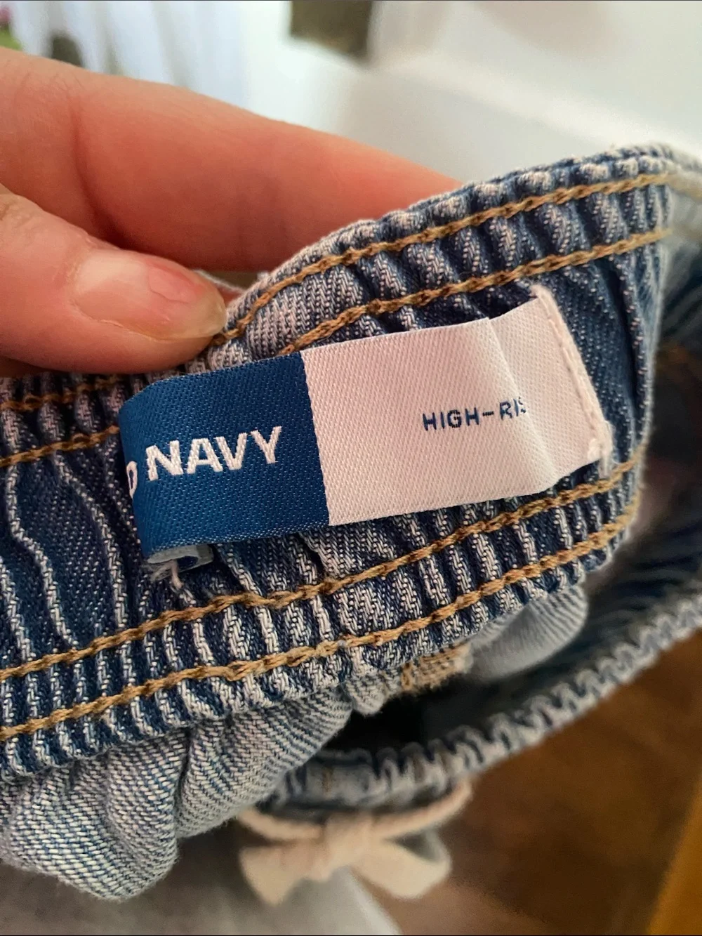 Old Navy Light Blue Denim Drawstring Girls' Shorts